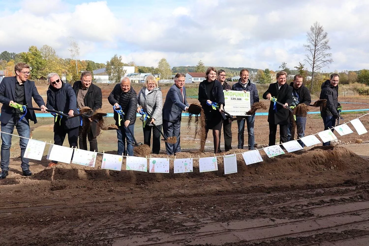 Markt Mainleus – Spatenstich Baubeginn "Grüne Mitte"