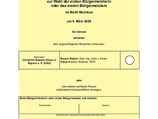 Musterstimmzettel BGM