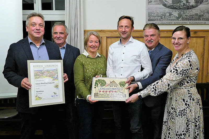 Markt Mainleus – Dorfwettbewerb Urkunde